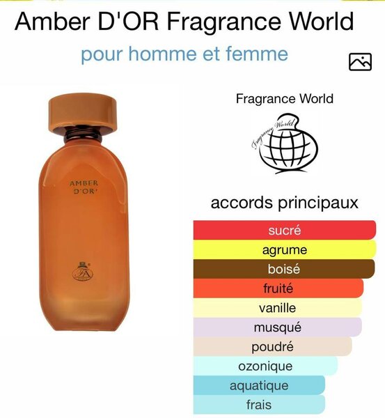 Parfum Amber D'OR Unisexe