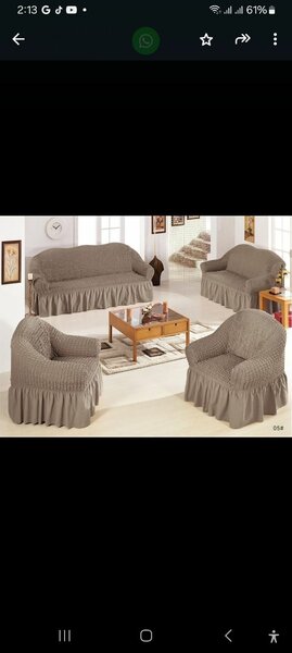 Skirts sofa cover, full set