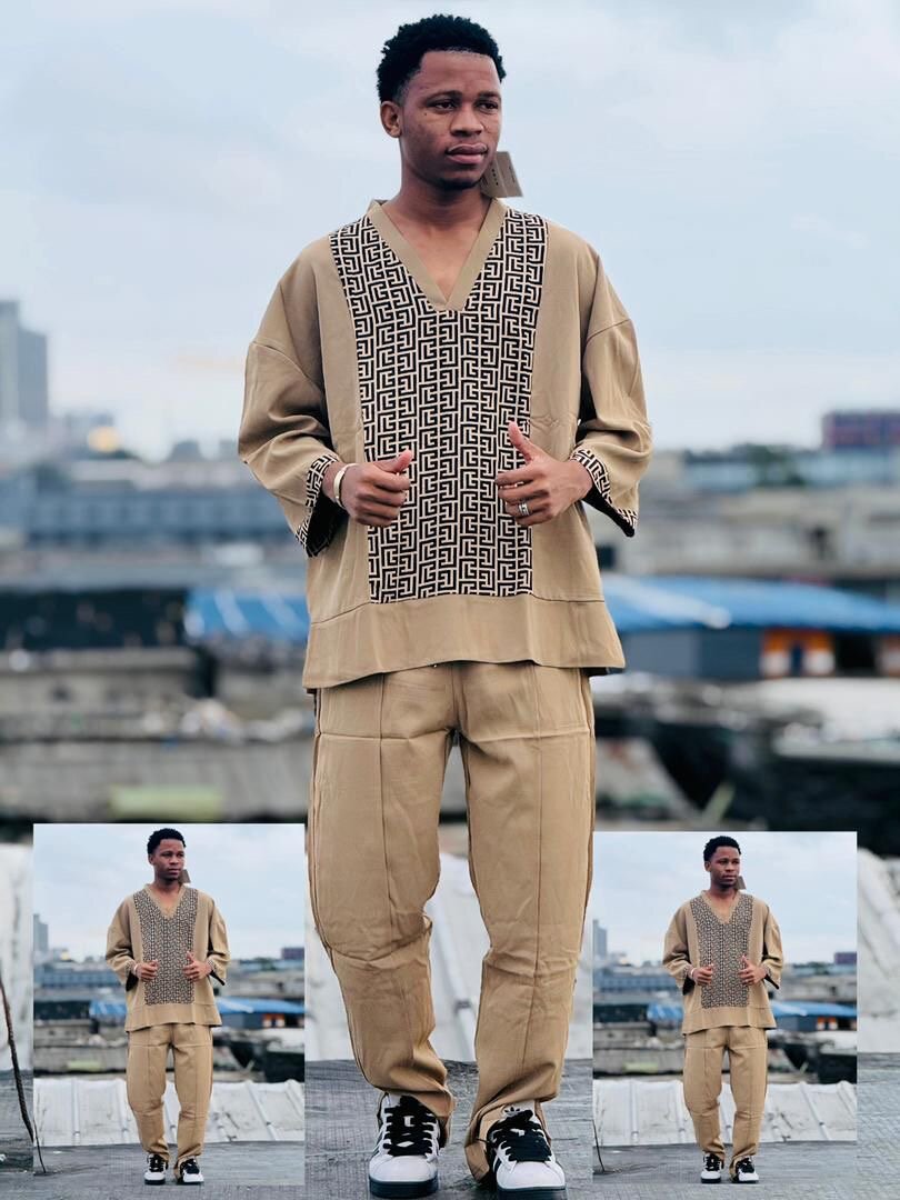 Ensemble africain décontracté homme