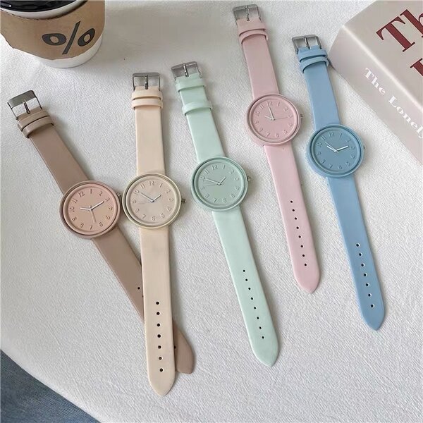 Montre Minimaliste Femme Pastel