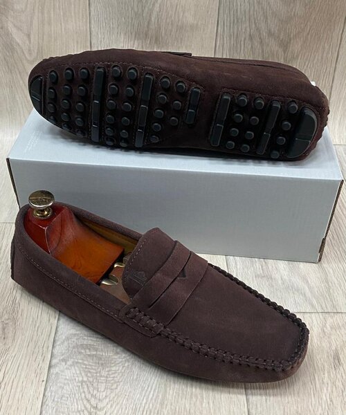 Mocassins en daim confortables pour hommes