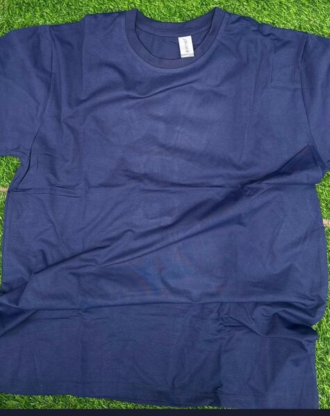 T-shirt en coton bleu unisexe