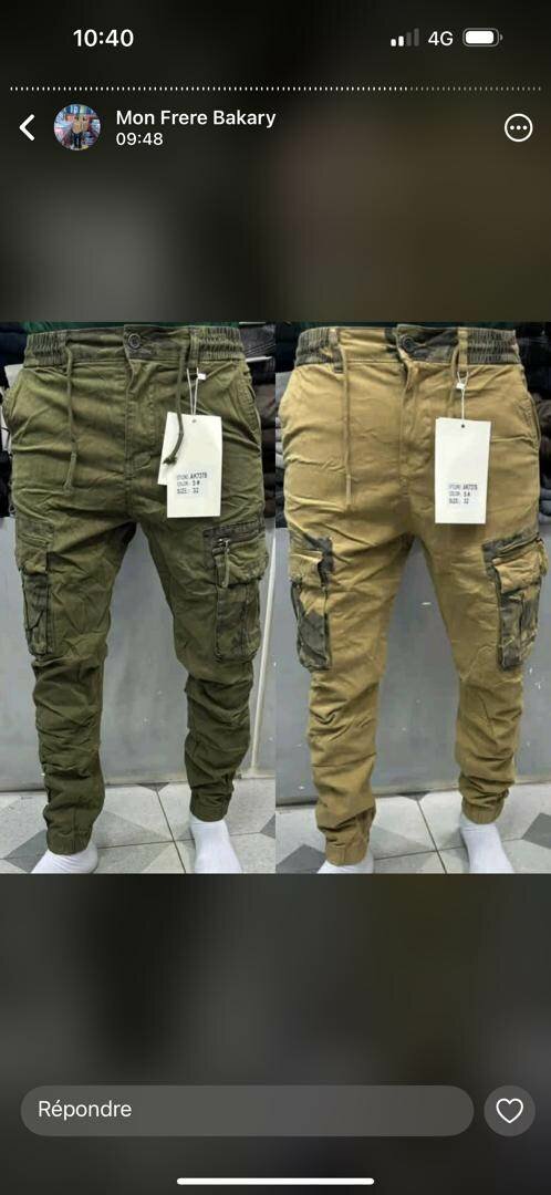 Pantalon cargo homme multi-poches