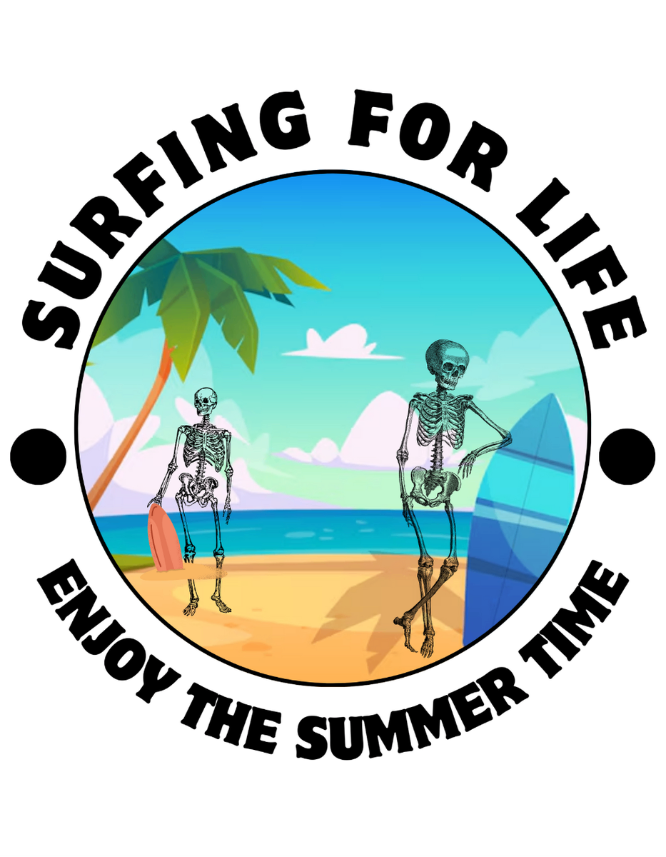 Skeleton Enjoying Summer