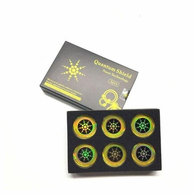 QUANTUM SHIELD New Anti Radiation Sticker.6 pieces in a pack
