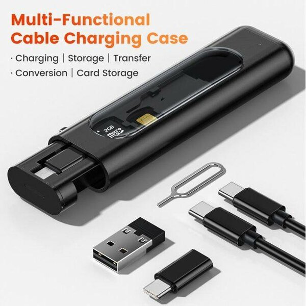 Câble USB multifonction 3 en 1 avec rangement
