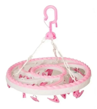 Hanger - Clothes Hanger - Baby Clothes Hanger - Baby Clothes Hanging Stand for Drying Clips (Different Colors)