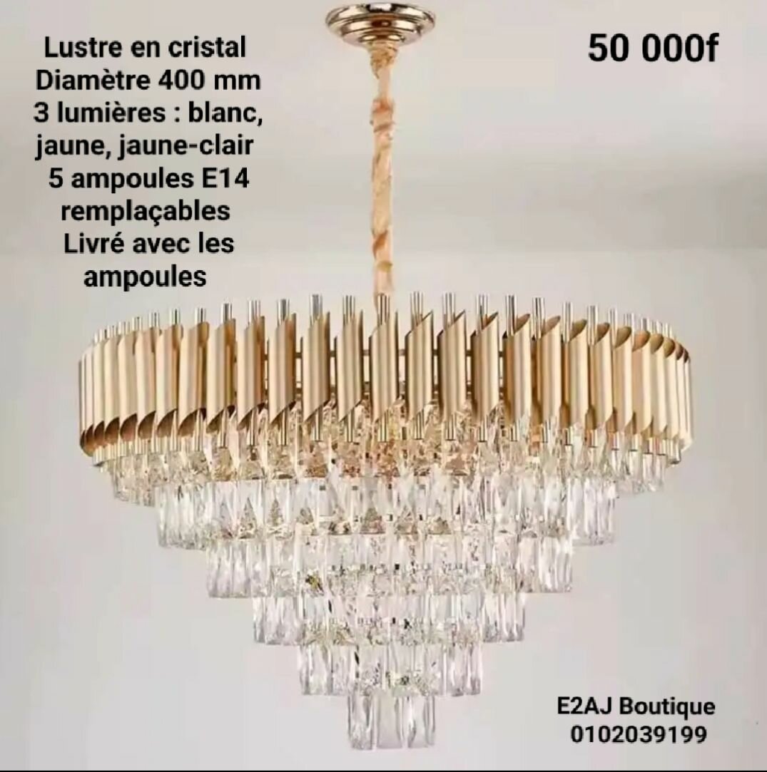 Lustre en cristal élégant