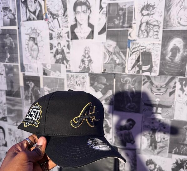 Casquette noire brodée "A"