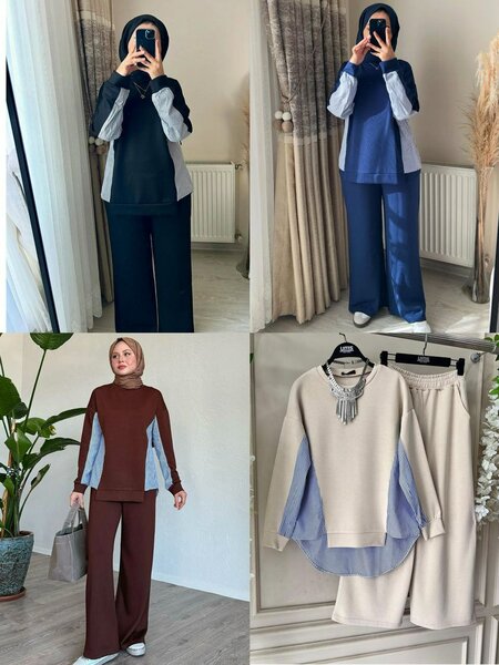 Tenue Modeste à Superpositions Élégantes