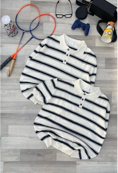 Polo rayé classique pour homme