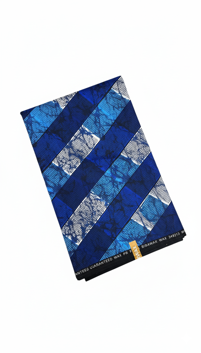 Tissu Wax Africain Bleu