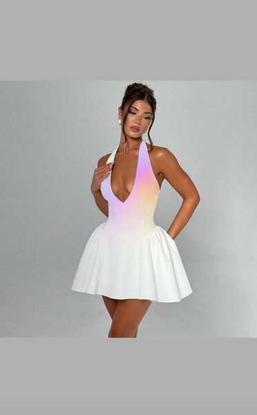 Robe Courte Dégradée Femme