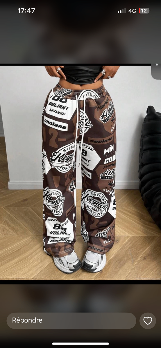 Pantalon ample streetwear