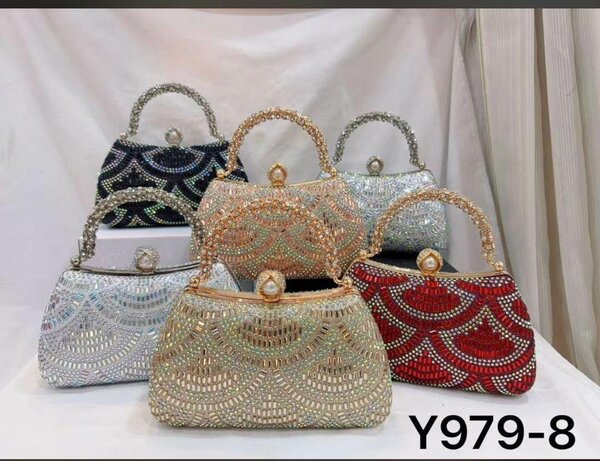 Sac Pochette Strass Élégant