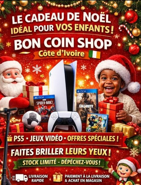 Pack PS5 Noël Enfants Côte d'Ivoire