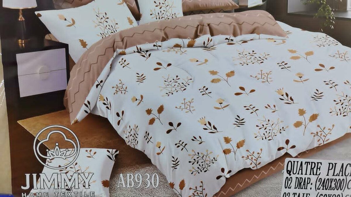 Parure de lit chic 4 places