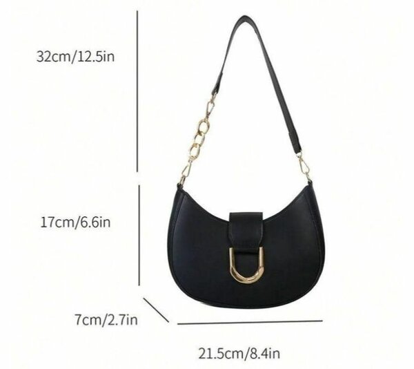 Sac à main en cuir noir