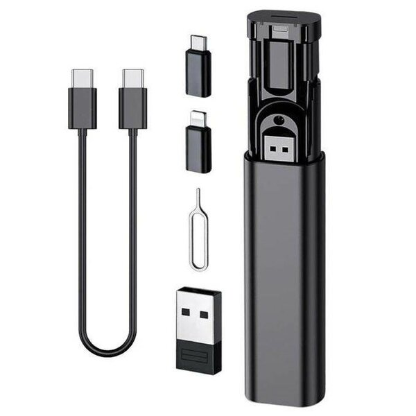 Câble USB multifonction 3 en 1 avec rangement