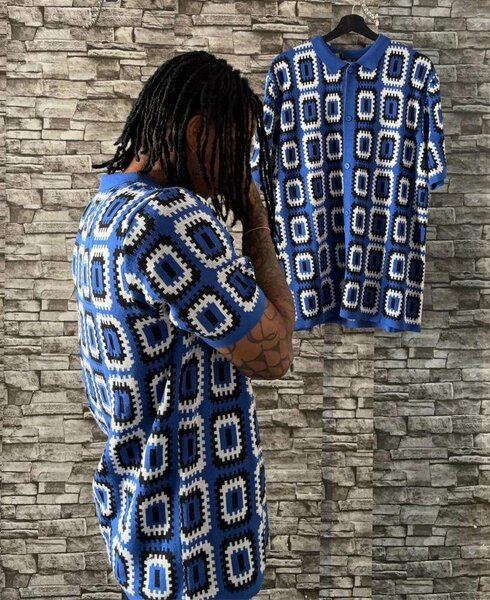 Polo Imprimé Géométrique