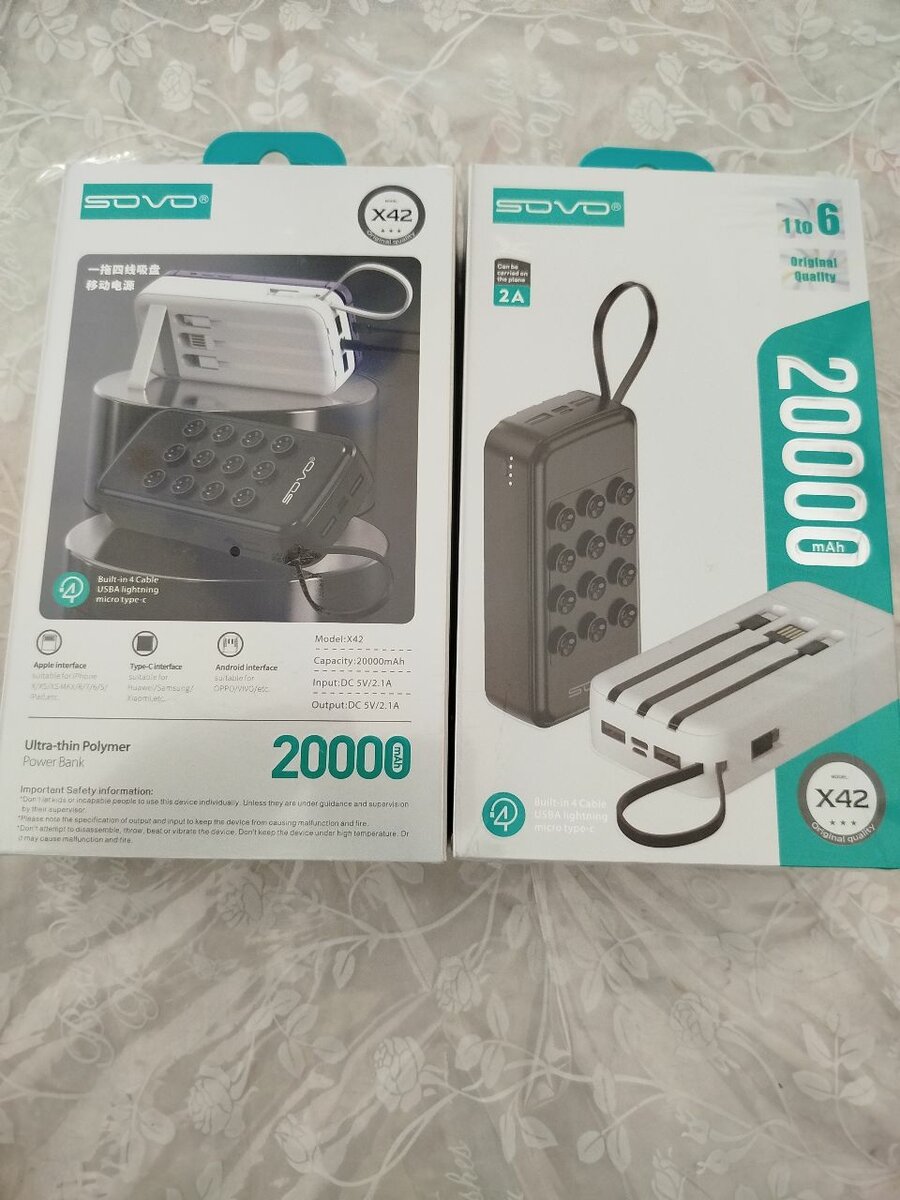 Chargeur 20000mAh compact