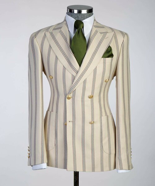 Original Stripped Breasted Suit