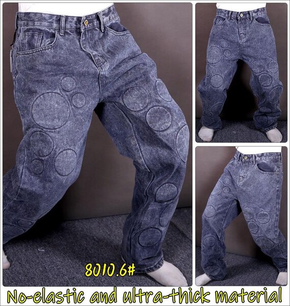 Jean épais à cercles