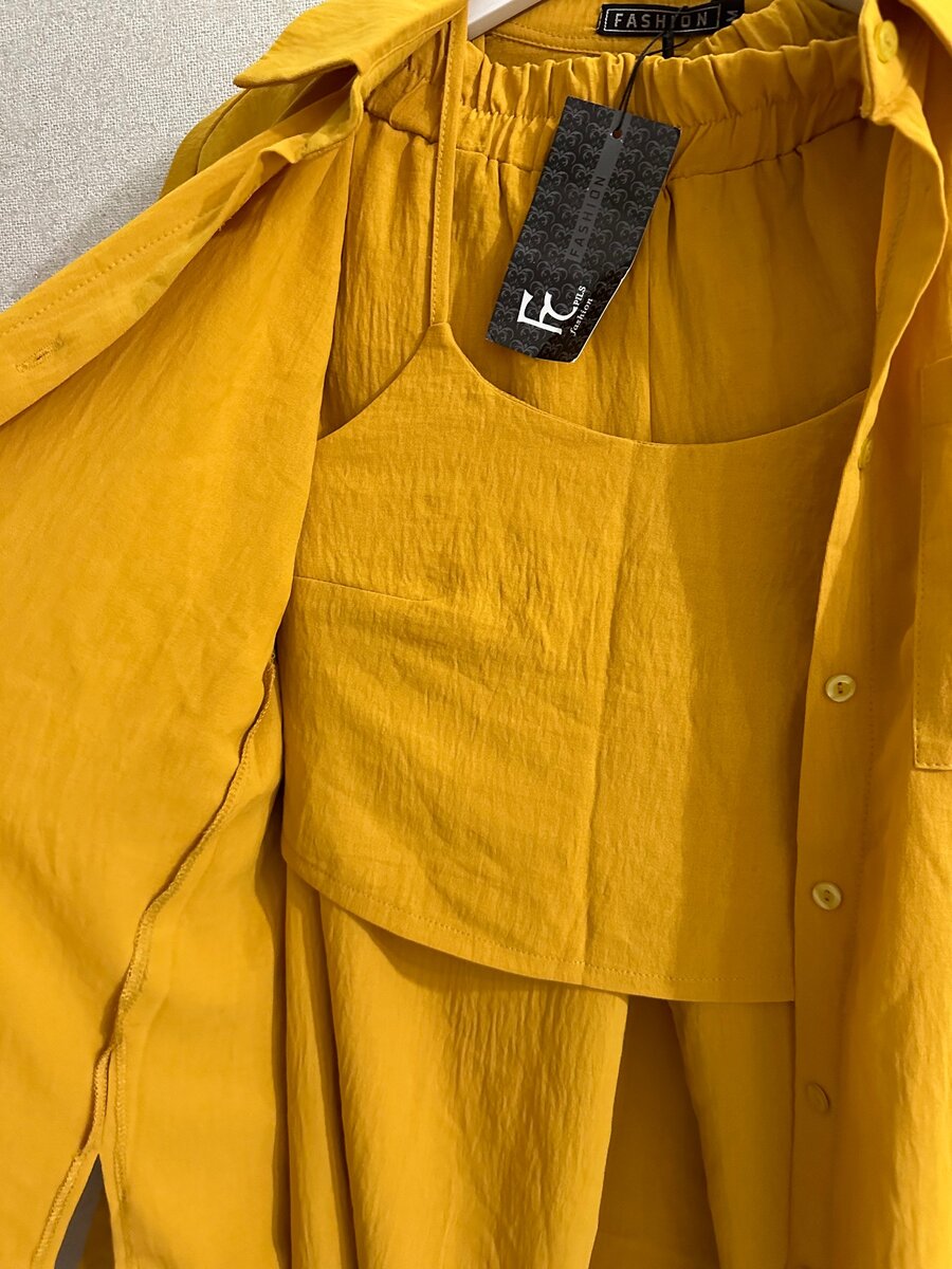 Тройка летняя шалвар, рубашка,топ