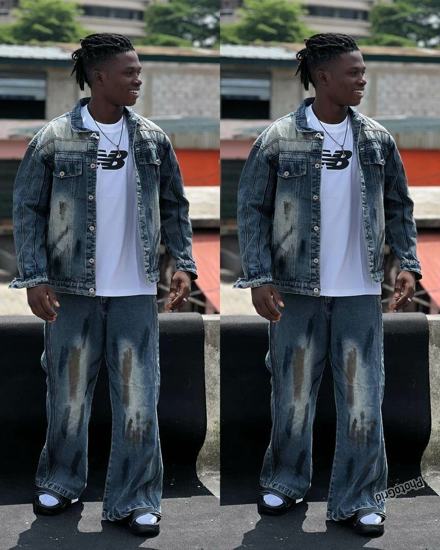 Veste en Jean Bicolore Homme