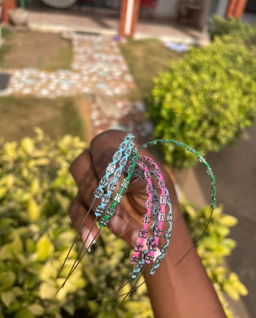 Accessoires boucle cheveux colorés