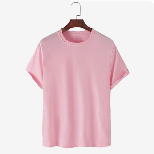 T-shirt unisexe rose confortable