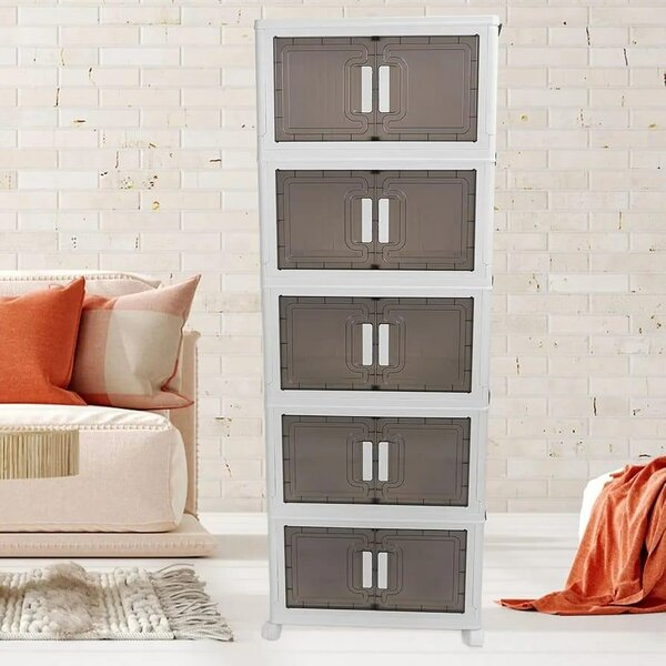 Placard de rangement, Armoire de rangement robuste avec 4 ro