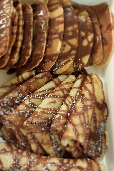 Crêpes délicieuses fourrées