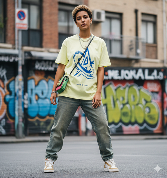 T-shirt en coton unisexe urbain