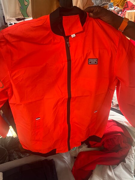 Veste rouge imperméable