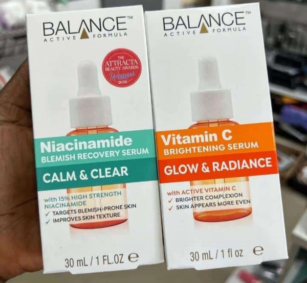 Balance Niacinamide and Vitamin C Serums