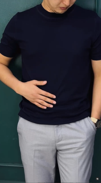 футболка синяя