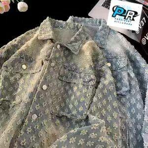 Veste en jean motifs stylée