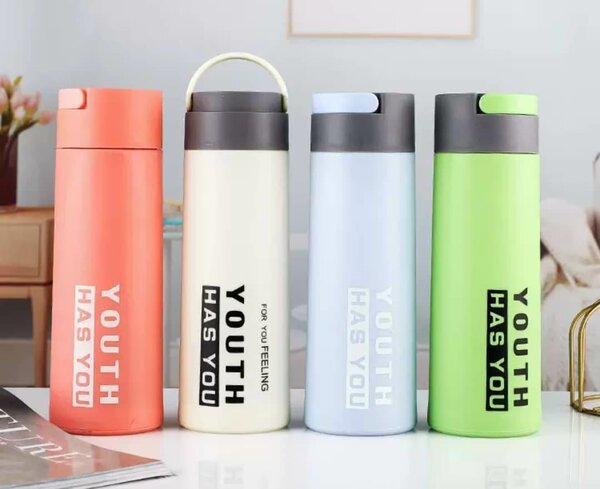 GOURDE EN VERRE DOUBLÉ DE PLASTIQUE