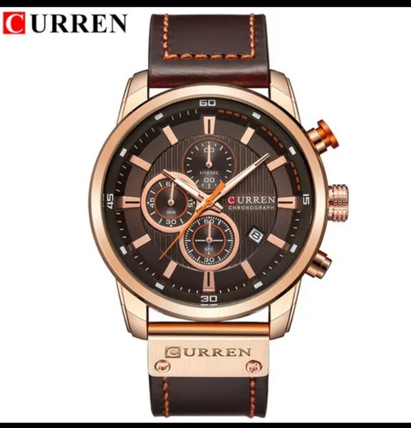 Curren Montre en cuir homme