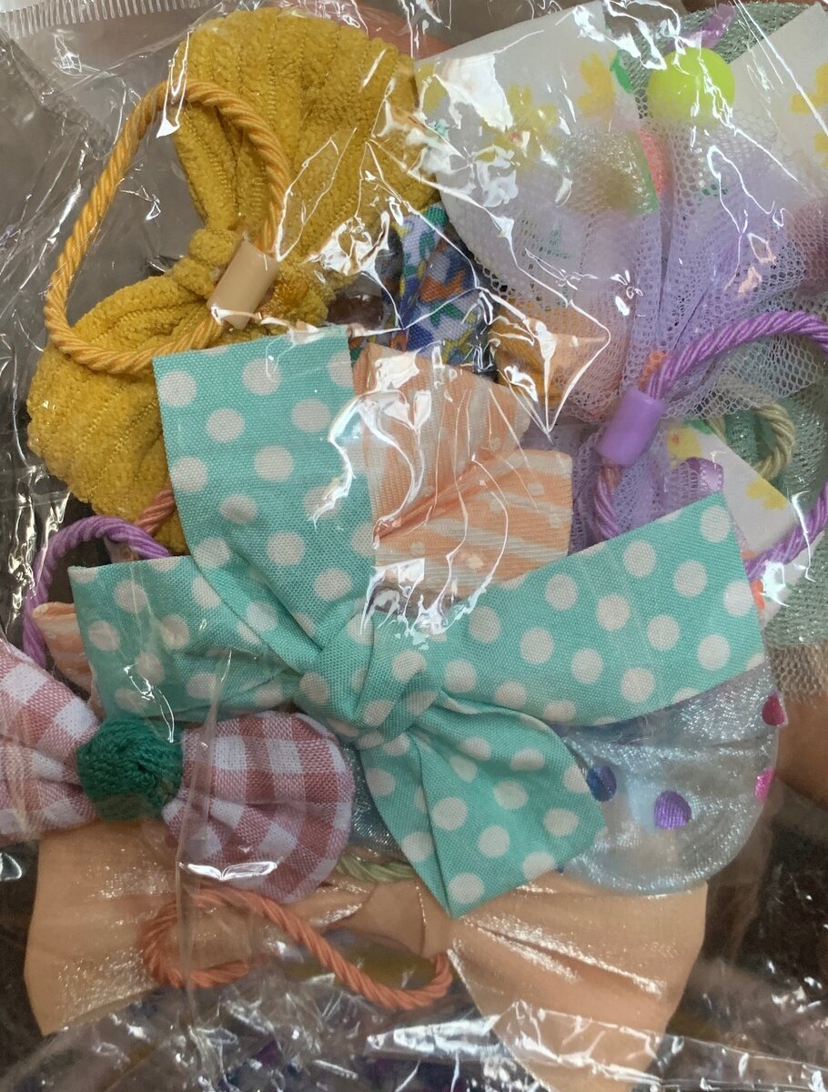 Mesh Flower Scrunchie