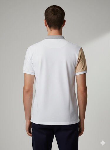 Polo homme bicolore élégant