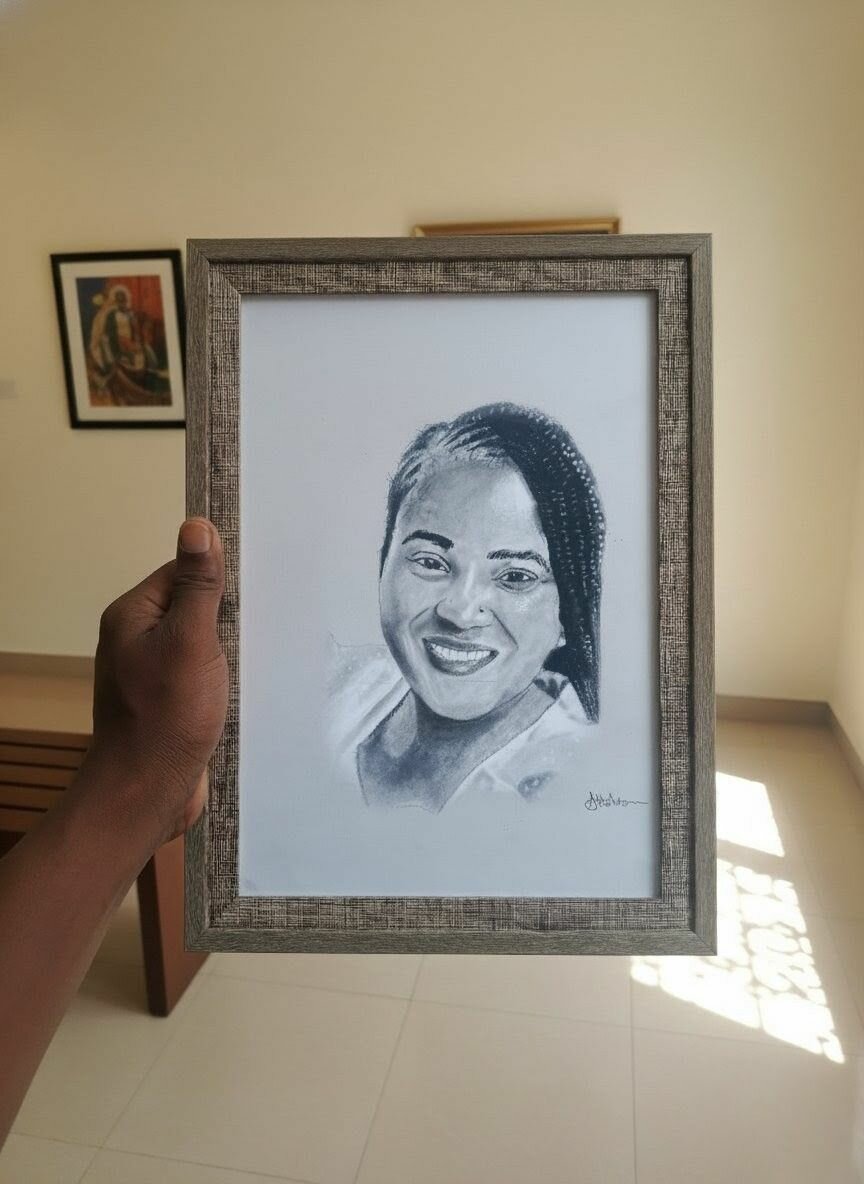 Portrait au crayon -  A4