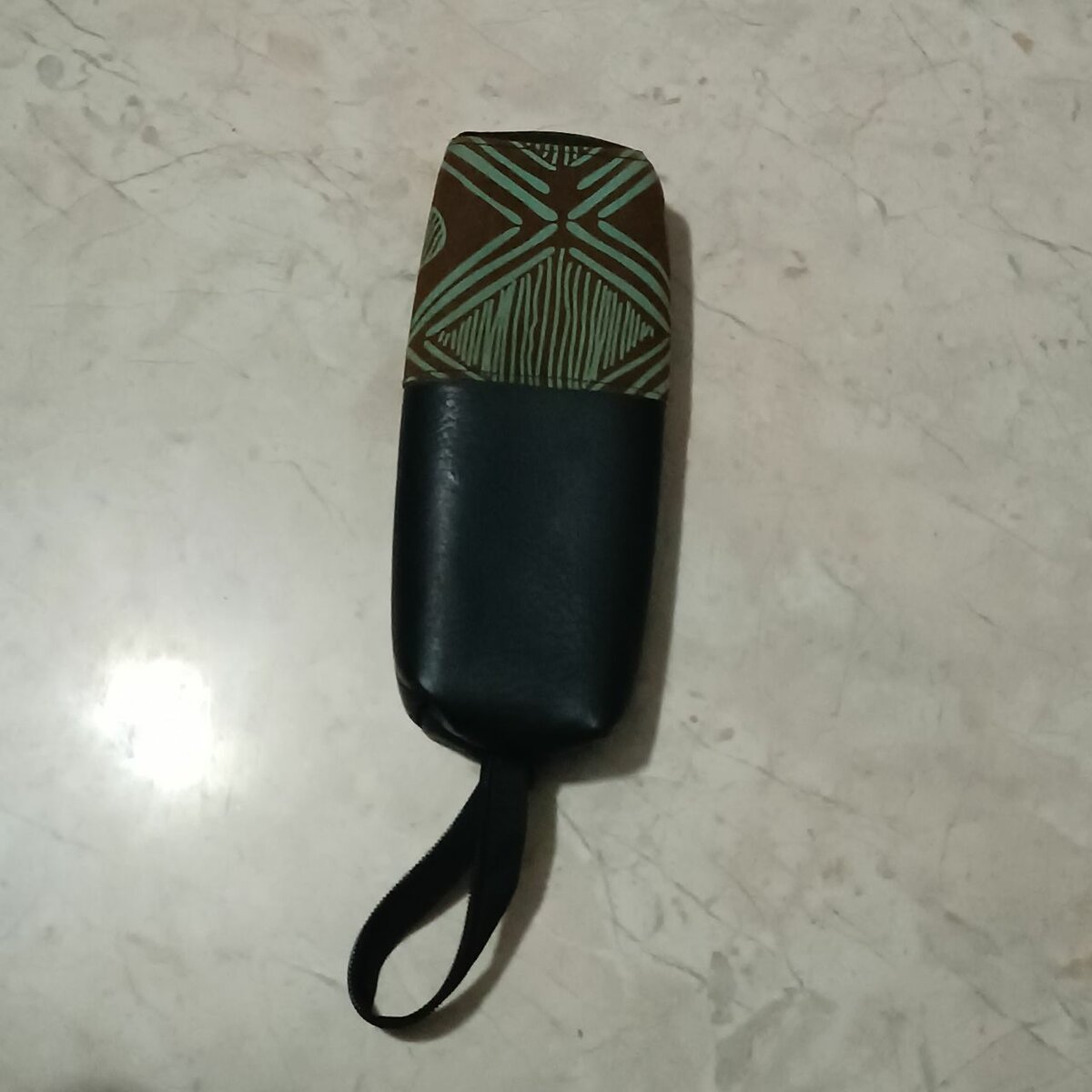 Pochette à stylos en cuir