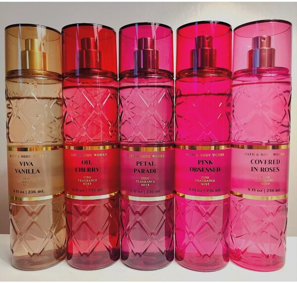 Bath and Body works everyday luxuries body splashes.