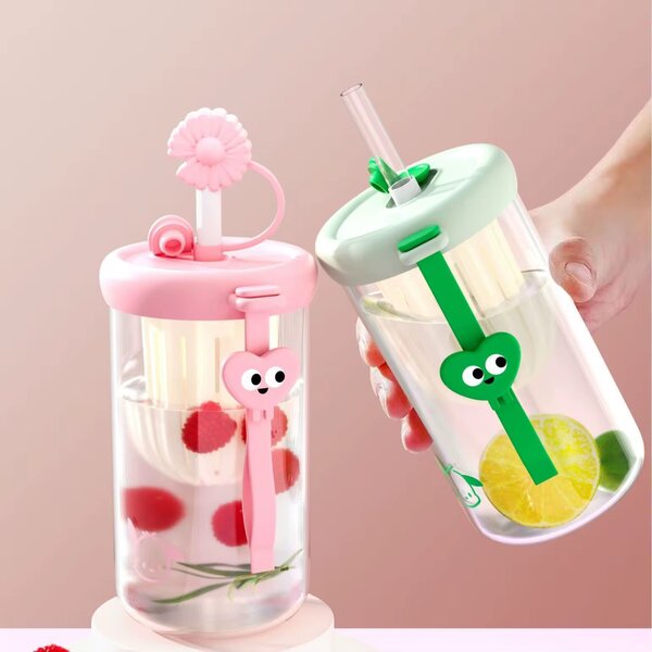 Gobelet en verre kawaii