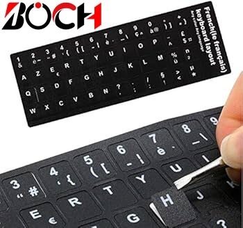 Autocollants Clavier AZERTY Français