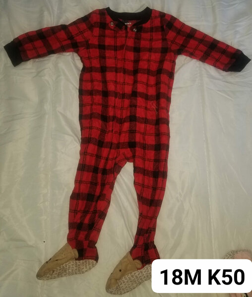 checkered red jumpsuit