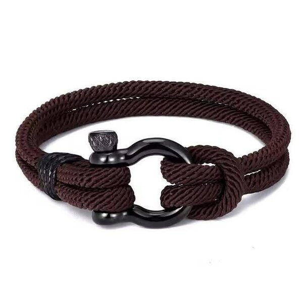 Bracelet en corde marron