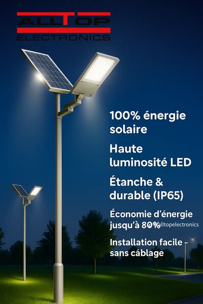 Lampe solaire LED extérieure